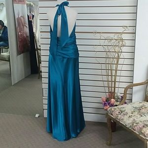 Teal bridesmaid dress